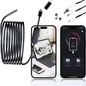 Lukzaten Es002852sc5m Slim 5.5mm Endoscope Camera For Iphone 17/16/15/14/13/12/11 Pro Max And Ipad U