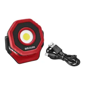 59227 Lumen Braun 750 Rechargeable Ultra-compact Magnetic Led Floodlight Red New
