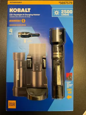 5697579 Lumen 810156210075 Kobalt 2500-lumen 4 Modes Led Flashlight #5697579