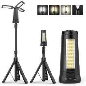 Ncy300b Lumen Dimgogo Rechargeable Camping Light With Stand 7 Ft Max Height 15000mah Portable