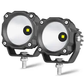 Lumimotor 768558313293 3 Inch Round Led Lights 50w Spot Motorcycle Fog Mini Offroad Dri