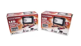 Luminar 57945 2 New Corded Led Work Lights 1 000 Lumans