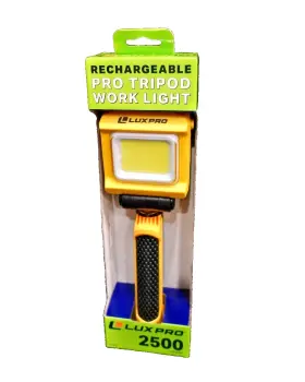 Xp2500 Luxpro 812436016612 Rechargeable Pro Tripod Work Light - 2500 Lumens