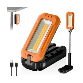 Rm314-o1 M Karmater Portable Work Light On Stand Foldable Cob Magnetic 7000mah ... Fast Ship