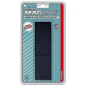 Am2a056 Mag-lite Holster Full Flap For Use With 2-aa Flashlights Black Nylon