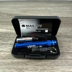 Sj3a016 Mag-lite Maglite Solitaire Flashlight Led 1 Cell Aaa Blue