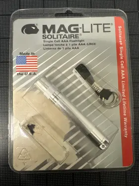 K3a106 Maglite Solitaire Incandescent 1-cell Aaa Silver Flashlight K3a 106 Lro3