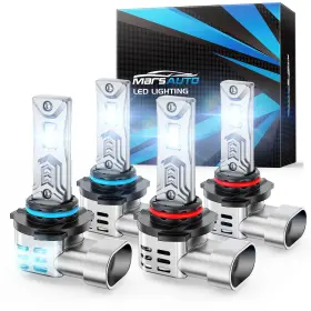 Marsauto 665268683527 Fog Bulbs 68000lm 800% Brighter Light With Turbo Fan 5 Mins Qu