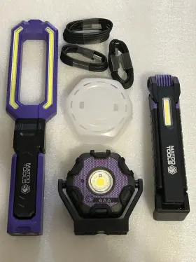 View1000p Matco Tools Mwlmflp3/mwlap/view1000p Rechargeable Led Light Set Folding Flood View-through Lights