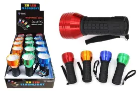 08-1513 Max Force Diamond Visions 28 Led With Rubber Handle Super Bright
