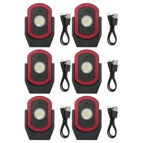 Maxxeon 193802081756 Workstar Cyclops Usbc Rechargeable Led Work Light Pack Of 6 Lights