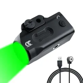 Mgl-034 Mccc Tactical Flashlight Compact Green Hunting Light Magnetic Rechargeab... Fast Ship