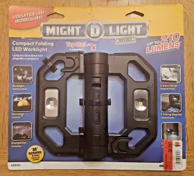 Might-d-light 445012739723 Mini 210-lumen Compact Folding Led Work - Black
