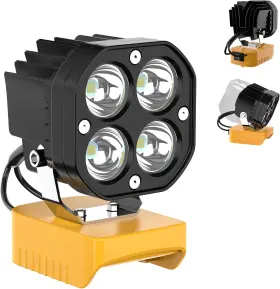 Dled01 Mightrench Cordless Led Work Light Compatible With Dewalt 20v Battery 40w 6000lm
