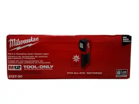2127-20 Milwaukee 045242598847 12v Li-ion Cordless Led Paint Detailing Color Match Light New