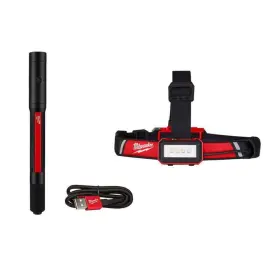2115-21 Milwaukee 2010r Penlight 250 Lumens Rechargeable With 600 Headlamp Charging Cable