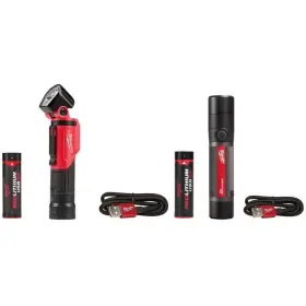 2113-21-2160-21 Milwaukee Flashlight 500 800 Lumens Led Usb Rechargeable Focus 2-pack