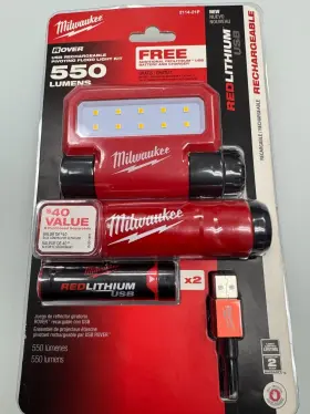 2114-21p Milwaukee 2114-21 Usb Rechargeable Pivoting Flood Light Free Shipping Today