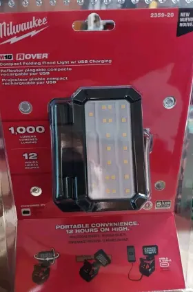 2359-20 Milwaukee M18 18v Rover Compact Folding Flood Light - Tool Only