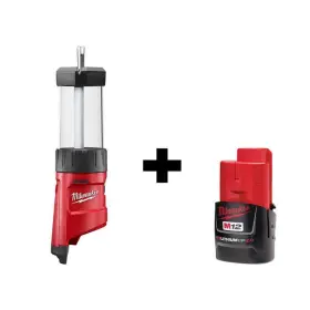 2362-20-48-11-2420 Milwaukee Lantern/flood Light 12v 400-lumen Led Lithium-ion Cordless With Battery