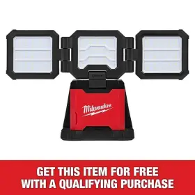 2368-20 Milwaukee M18 18-volt Lithium-ion Cordless 4500 Lumens Rover Dual Power Triple-panel