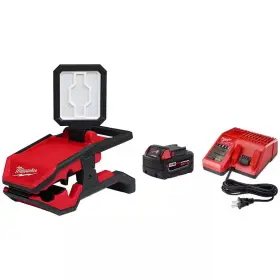Milwaukee 313033219234 M18 18-volt 2000 Lumens Lithium-ion Cordless Rover Led Clamping Flood Light With