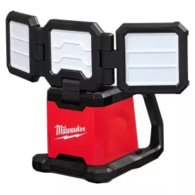 Milwaukee 313044528592 M18 18-volt Lithium-ion Cordless 4500 Lumens Rover Dual Power Triple-panel Flood