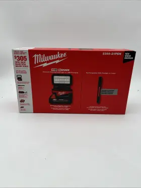 Milwaukee 313104179146 M18 18-volt Lithium-ion Cordless Rover Flood Light With 1 2.0 Ah Battery