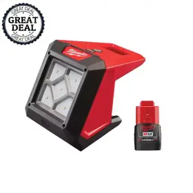 Milwaukee 445033939966 1000 Lm Lithium-ion Cordless Rover Led Compact Flood Light 1.5 Ah Battery Pack