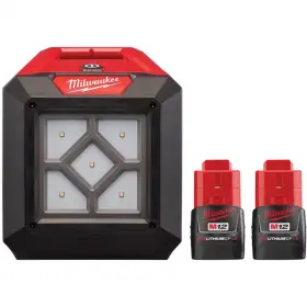 Milwaukee 445034531572 M12 12-volt Lithium-ion Cordless Rover Led Compact Flood Light With Two 1.5 Ah L