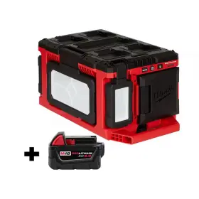 Milwaukee 445049330368 M18 18-volt Lithium-ion Cordless Packout 3000 Lumens Led Light With Built-in Cha