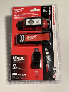 2163-21 Milwaukee 515910 600 Lumens Rechargeable Led Redlithium Usb Hard Hat Headlamp