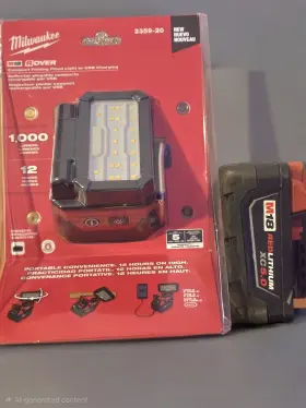 2359-20 Milwaukee 6107925 M18 Rover Compact Folding Floodlight With Usb Charging Model#