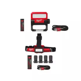 Milwaukee 744759171269 Flood Light Led Usb Pivoting Low-profile Hard Hat Headlamp 2-pack