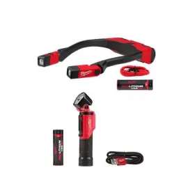 Milwaukee 882346284098 400 Lumens Led Redlithium Rechargeable Neck Light 500 Usb Flashlight