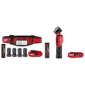 Milwaukee 882346302075 600 Lumens Led Redlithium Hard Hat Headlamp And 500 Pivoting