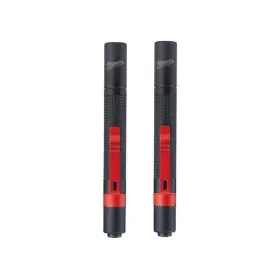 Milwaukee 888234576863 100 Lumens Aluminum Pen Light With Clip 2-pack