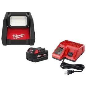Gen-2 Milwaukee 888234581614 M18 18-volt Lithium-ion Flood Light With 1 5.0 Ah Battery And Charger