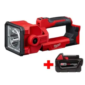 Milwaukee 895101015257 M18 18-volt Lithium-ion Cordless 1250-lumen Search Light With 3.0ah Battery