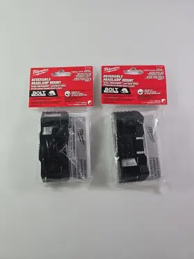 48-73-1090 Milwaukee Tool Lot Of 2 Bolt Hard Hat Headlamp Mount