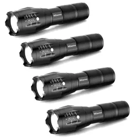 B07dw1hxt3 Miuree 4 Pack Military Grade Tactical Led 2000 Lumen 5 Modes Zoomable