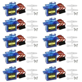 Sg90 Miuzei 602430670893 9g Micro Servo Motor Mini Small Servos Kit Metal Gear For