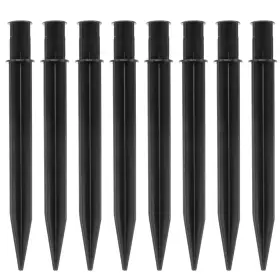 J2x5n29br4985lzi16ngd Mobestech 8pcs Plastic Ground Spikes Solar Torch Lights Stake Resistant Plug Rep