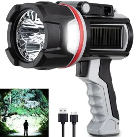 B0cwct7ym5 Moonasion 200000 Lumen Rechargeable Led Spotlight Flashlight - Super Bright
