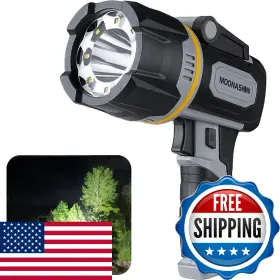 B0f1mhy1lf Moonasion Rechargeable Spotlight 1000000 Lumen Super Bright 9 Led Fla