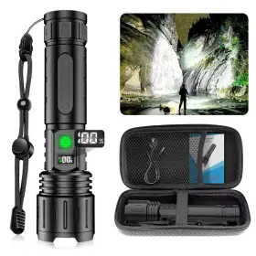B0cbmlxysn Morevac Rechargeable Led Flashlights High Lumens 1500 Meters Super