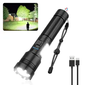 T035 Morezra Magnetic Rechargeable Flashlight 10000 High Lumens Super Bright Led Flash Li