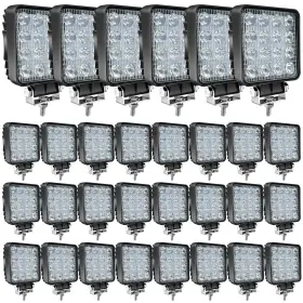 48w-xin-b Muvkqc Led Truck Work Light 4 Inch Square Pods 48w Waterproof Spot Off-roa