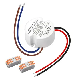 M-ra-12-24 Muzveik 24v Led Power Supply 12w Waterproof Ip67 Driver 0.5a Round 1.89 Inch