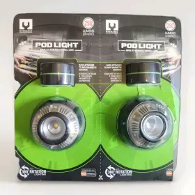 980145401 Mychanic 2 Pk Led Magnetic Pod Flashlights Utility Compact Multi-directional 250 Lumen